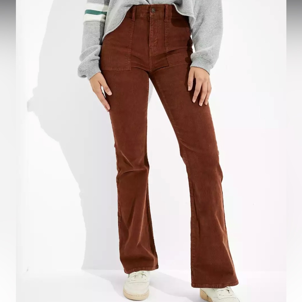 American Eagle Corduroy Super High-Waisted Flare Pant